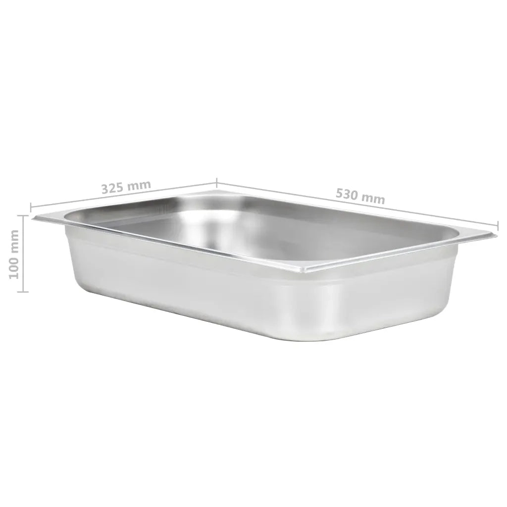 Contenitori Gastronorm 4 pz GN 1/1 100 mm in Acciaio Inox  cod mxl 78573