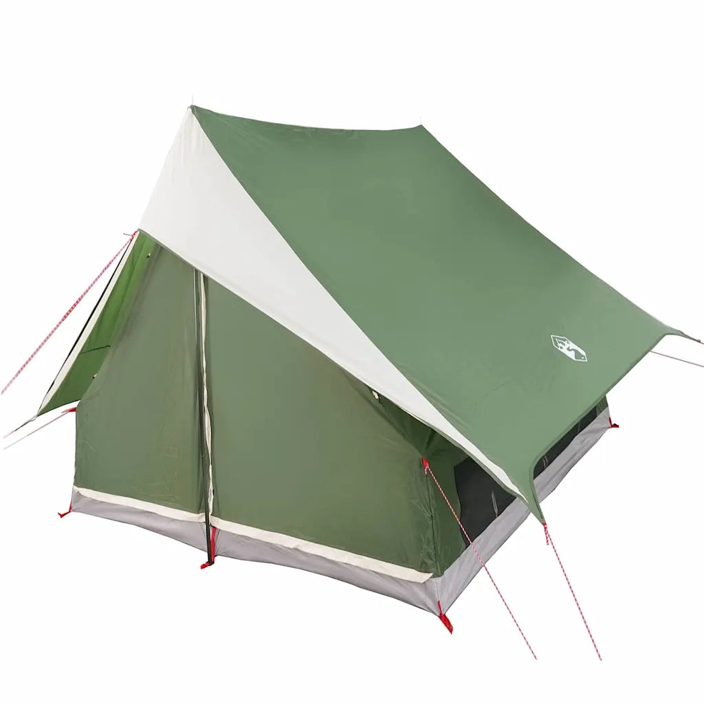 Tenda Familiare con tetto Verde e Bianco 220 x 220 x 184 cm 4100673