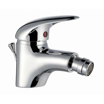 MISCELATORE BIDET START H25 CROLLA  OTTONE CROMATO + PILETTA 11/4