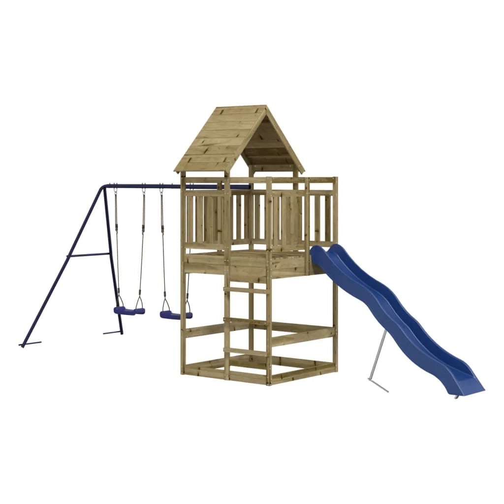 Area giochi da esterno 553 x 206 x 264 cm legno di pino impregnato 02_0004861