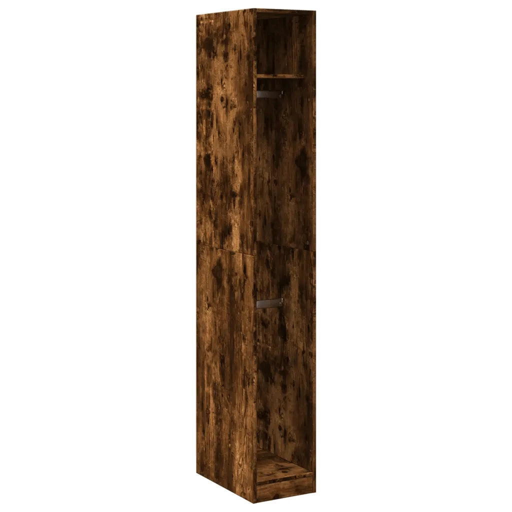 vidaXL Armadio Rovere Fumo 30x50x200 cm in Legno Multistrato