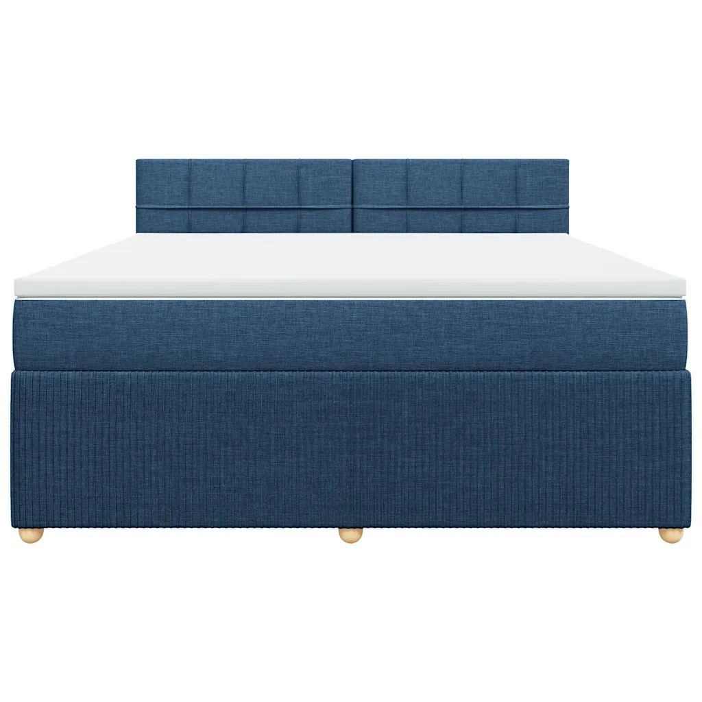 Giroletto a Molle con Materasso Blu 180x200 cm in Tessuto 3287541