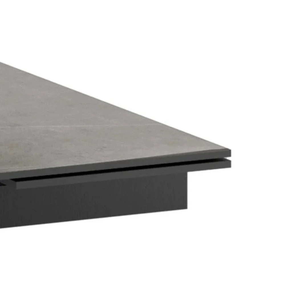 Tavolo da pranzo allungabile in ceramica effetto marmo grigio Augustus 160-240x90 cm fino a 10 posti | Duzzle