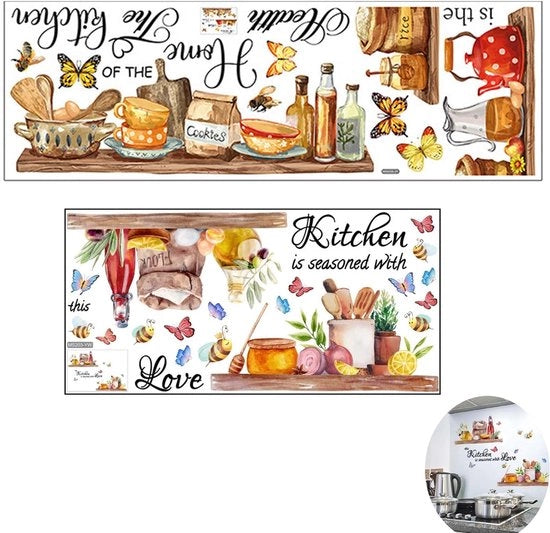 Decorativi per parete in PVC - 2 pezzi - 30x60 cm / 30x90 cm - resistenti all'acqua - duraturi