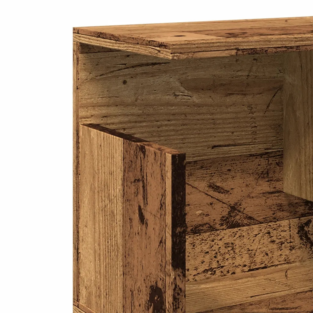 vidaXL Mobile a Parete 80x20x30 cm Legno Antico in Legno Multistrato