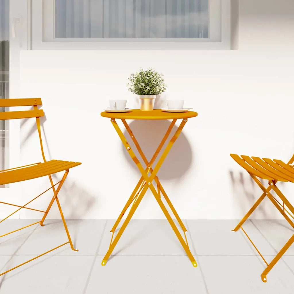 Tavolino da Giardino | Tavolo da bistrot Senape ? 50 x 71 cm