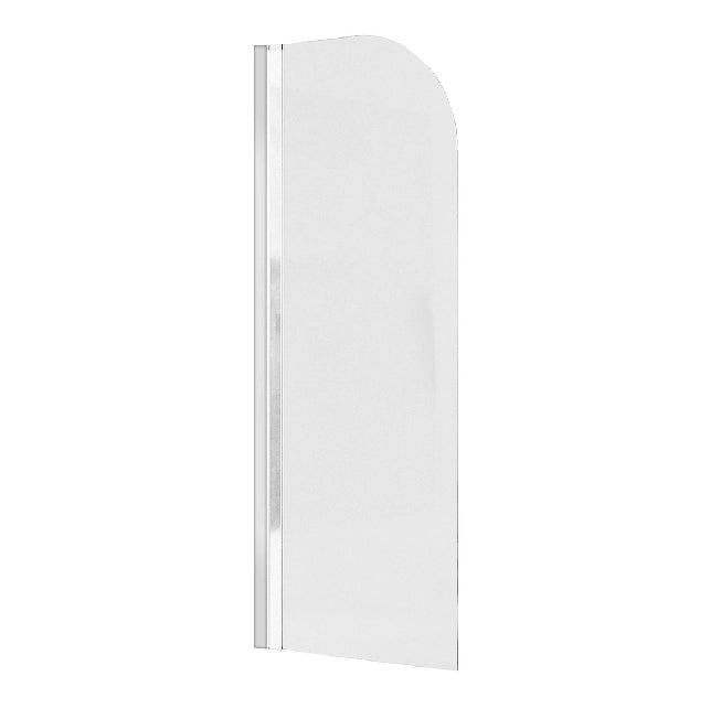 Parete vasca H 140cm cristallo trasparente 6mm profilo cromato lucido ESSENTIAL