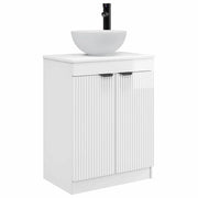 Mobile da bagno con Lavabo | Armadio Lavabo Bianco Lucido 54 x 35 x 83 cm