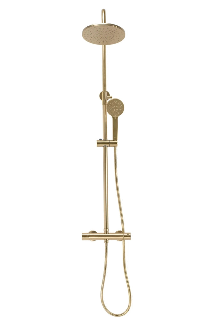 Set Doccia Con Termostato Rea Parot Brushed Gold