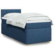 Giroletto a Molle con Materasso Blu 90x190 cm in Tessuto 3288841