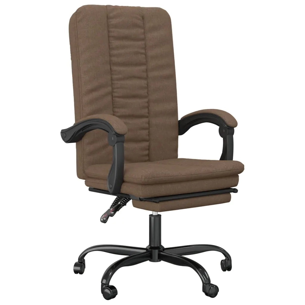 Poltrona da Ufficio Reclinabile Marrone in Tessuto cod mxl 27239
