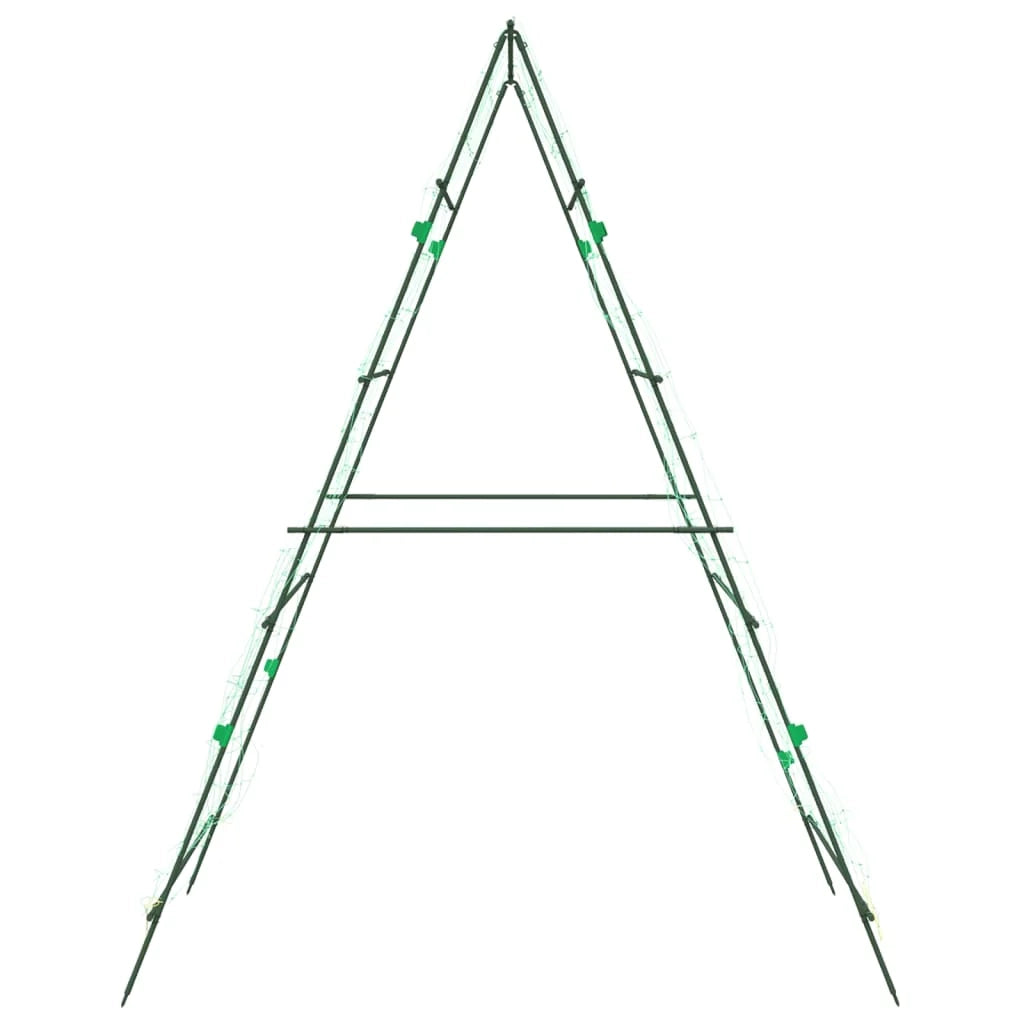Traliccio da giardino regolabile a forma di A per piante rampicanti 99 x 90 x 175,5 cm stile moderno acciaio verde 02_0056678