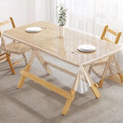 Foglia di tavolo trasparente 130 x 70 cm - 0,25 mm impermeabile all'acqua - Adatto per cucina interna ed esterna