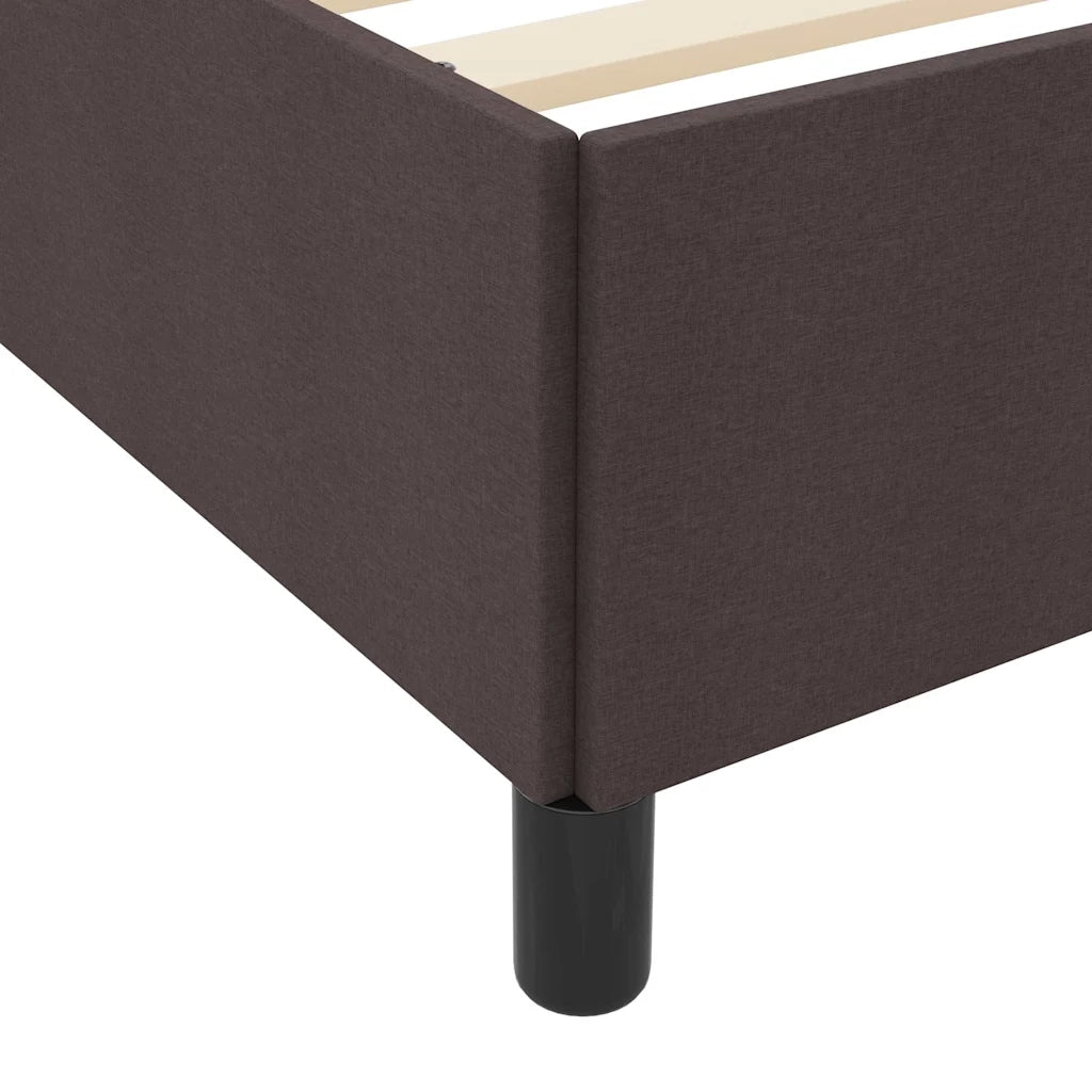 vidaXL Letto a molle Marrone e Nero 90 x 190 cm