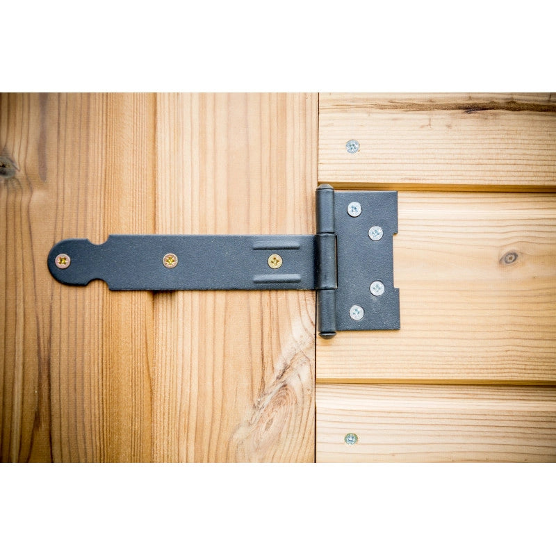 Casetta da giardino in legno termo-trattato 19 mm – 316x240 cm – tetto acciaio e porta finestrata – THE3224.02T Foresta