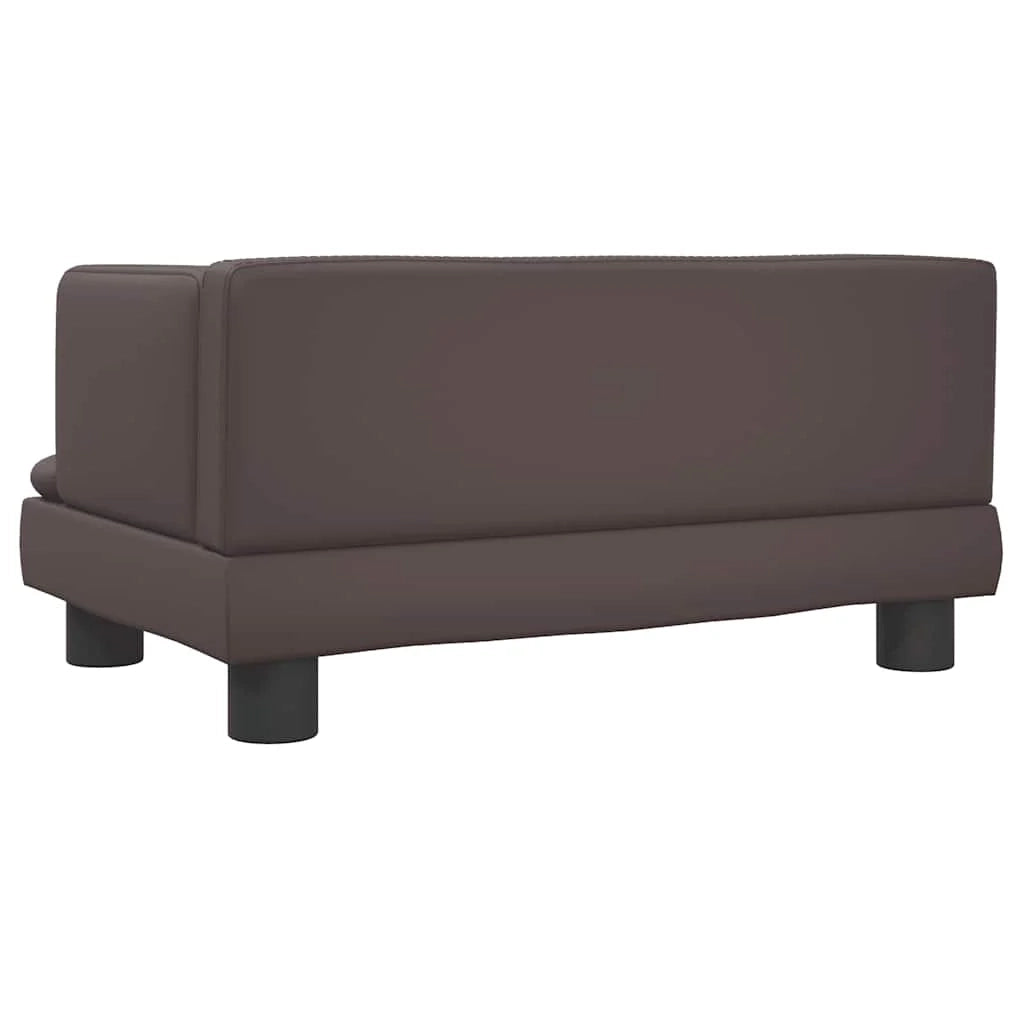 Divano letto per cani comodo 60 x 40 x 30 cm in similpelle marrone 02_0042721