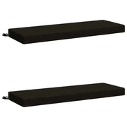 Cuscini per Panchina a 2 Pezzi SOEST 2 pz 100% Poliestere Nero 949675