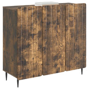 Credenza | Madia | Buffet da pranzo | Armadio da pranzo Rovere Fumo 89 x 34,5 x 82 cm Legno ingegnerizzato