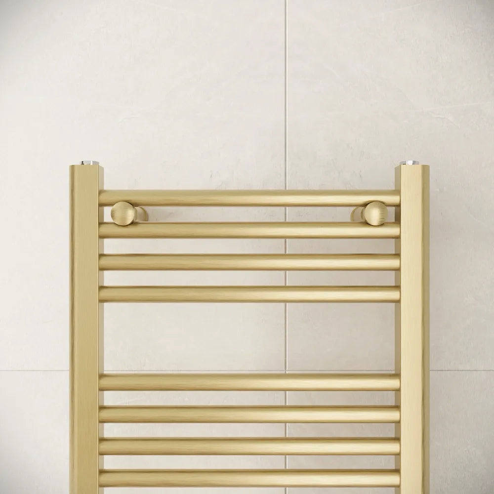 Termoarredo elettrico 700x450 oro spazzolato interasse 400 | Polaris