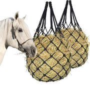 Due sacchi da mangime per cavalli, sacchi da mangime a flusso lento per cavalli, capre e pecore, sacchi da mangime appesi per box per cavalli, prati e come giocattolo