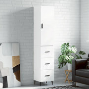 Credenza Bianca 34,5x34x180 cm in Legno Multistrato 3198865