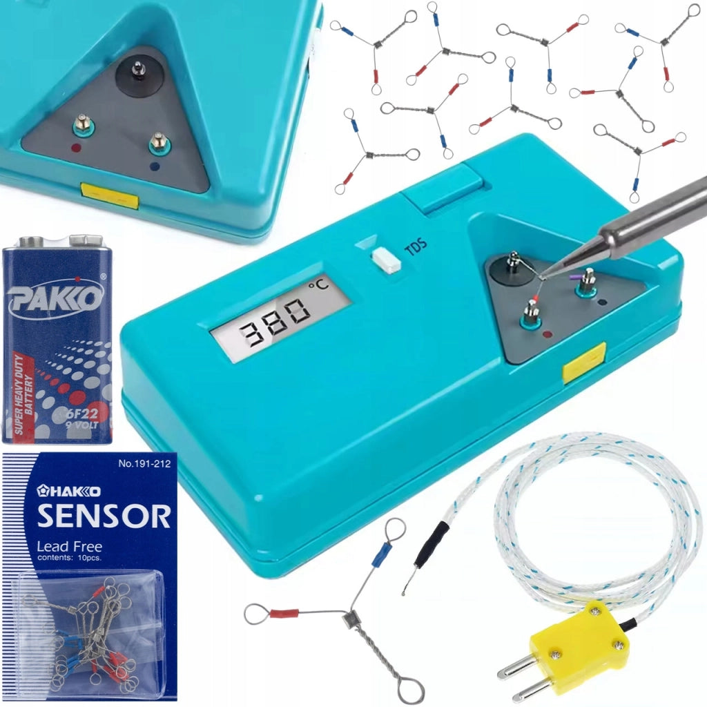 Termometro HB-191 A – Misuratore di Temperatura per Punte | LED, Termocoppia Tipo K | Precisione 0,1°C, Fino a 600°C