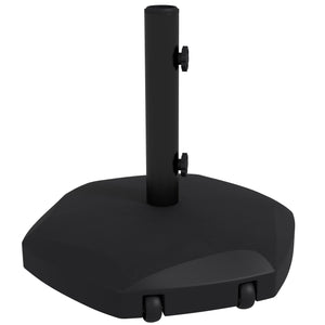 Base per Ombrellone 25kg per Pali da 38-48mm Ø54x46,5 cm in Cemento e Plastica Nero