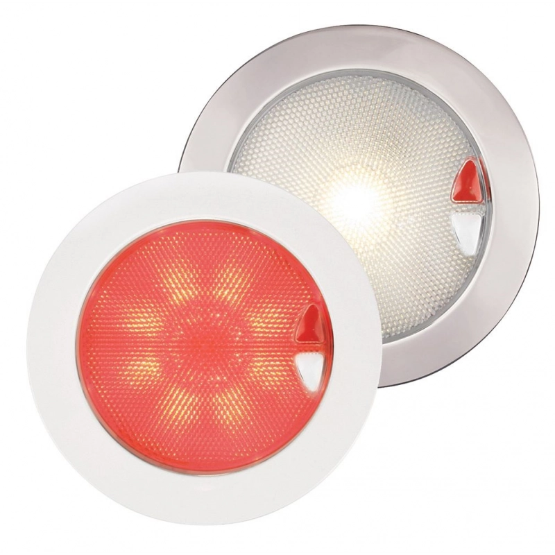 EUROLED 150 PLASTICA LUCE CALDA/ROS STAINLESS STEEL - WARM WHITE / RED LIGHT