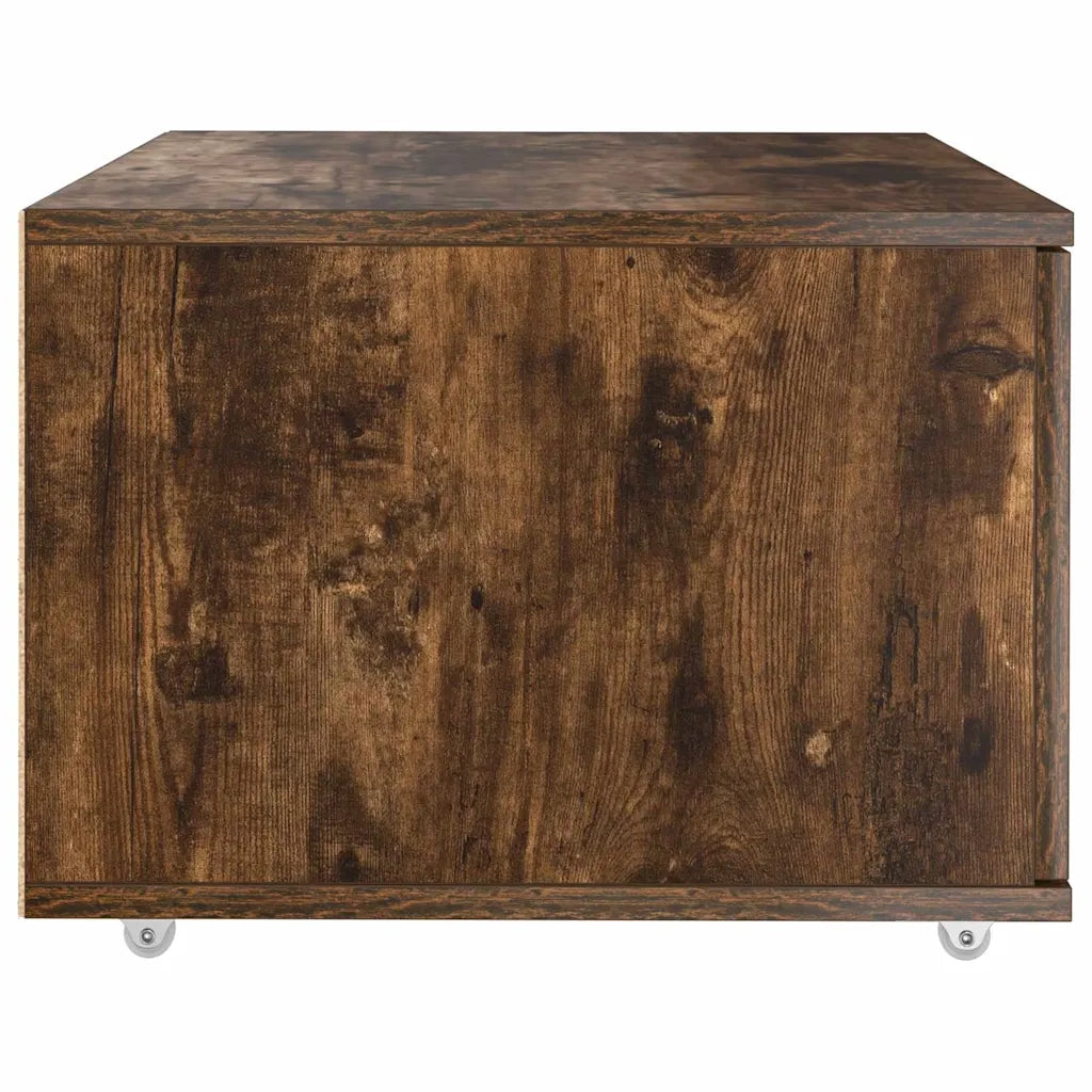 Mobile contenitore moderno con cassetti 55 x 45 x 31 cm stile contemporaneo legno composito finitura rovere affumicato 02_0052197