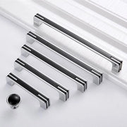 Maniglie per armadi nero - 2 pezzi maniglie per porte armadio per cucina - distanza di apertura 224 mm