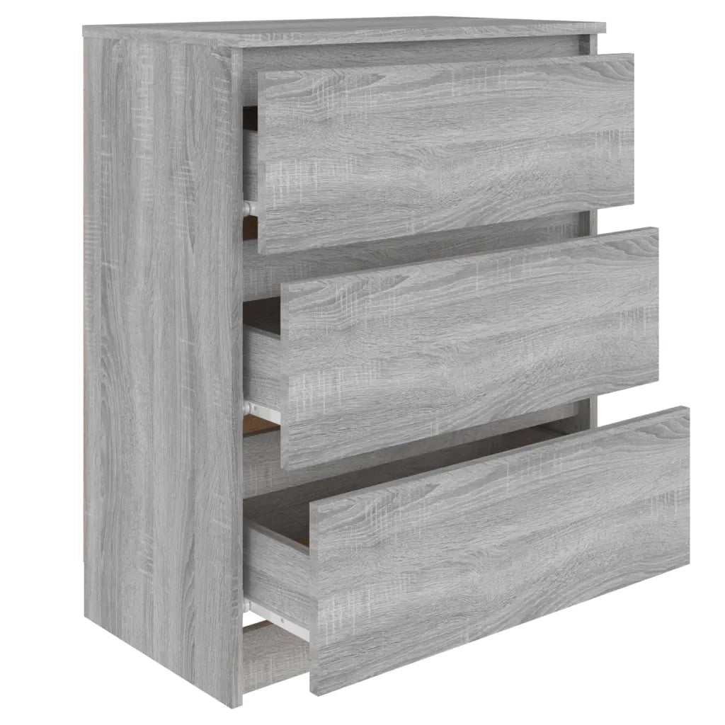 Credenza-Buffet-Armadio da cucina Grigio Sonoma 60x35x76 cm in Legno Multistrato