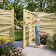 Garden Gate, Pine Wood, Impregnated, 100x125 Cm, Green