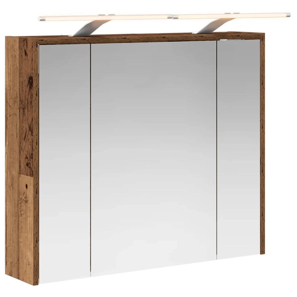 Mobiletto per specchio da bagno Legno vecchio 889181