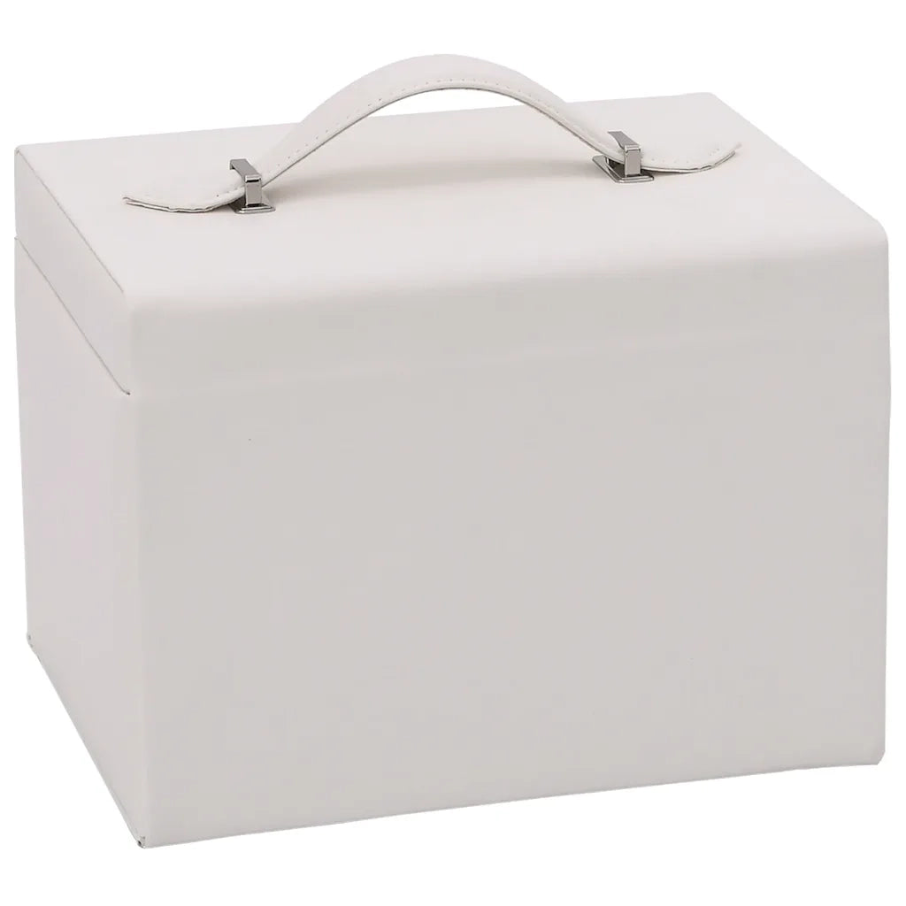 Portagioie a 4 Strati con Specchio Bloccabile 22,5x17,5x16,5 cm