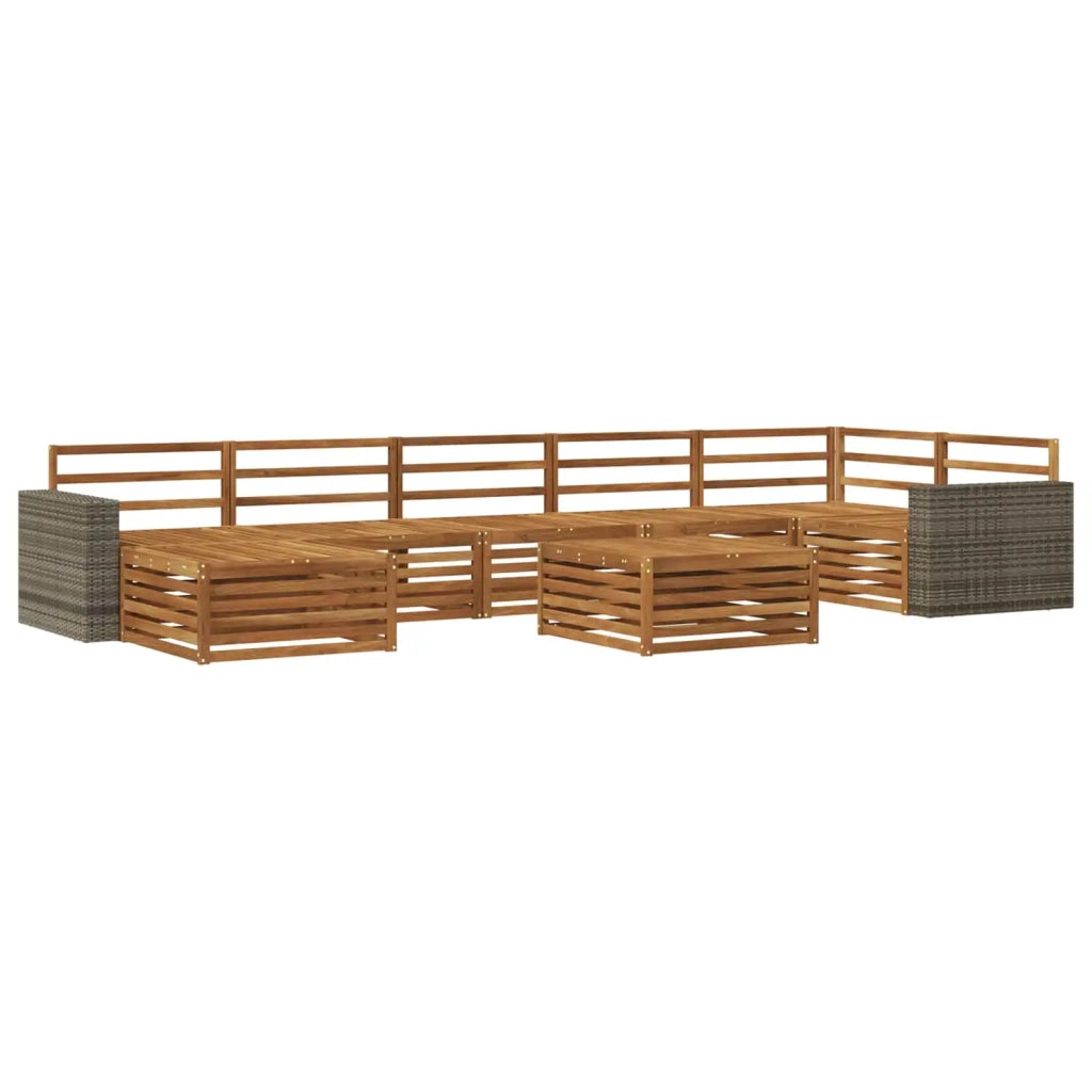 Set di divani da esterno 8 pcs Naturale 3383667