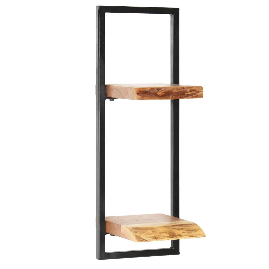 Scaffale da parete da 5 pezzi set di mobili di design in legno massello e acciaio 2702227/2
