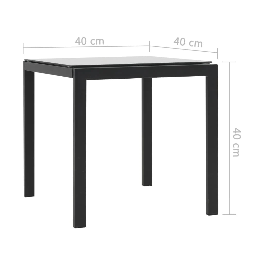Set di 2 lettini prendisole sedie a sdraio lettini prendisole lettini da giardino mobili da giardino e tavolo in resina intrecciata nera e textilene 02_0012146