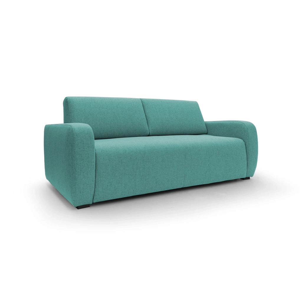 Duna Divano letto matrimoniale con materasso 20 cm in tessuto impermeabile T03 195 cm (mat. 140x197) verde