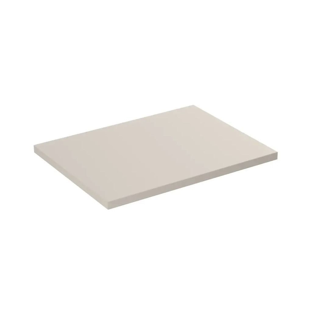 Piano lavabo NOXERA – 60 cm – Beige opaco – Da appoggio – Finitura resistente in MDF
