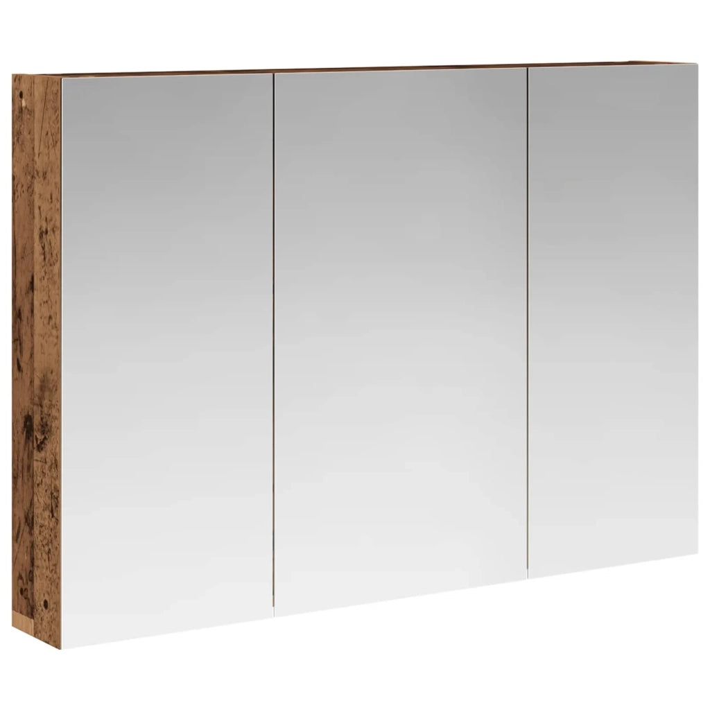 Mobiletto per specchio da Bagno | Armadio da bagno con lo scaffale Legno vecchio