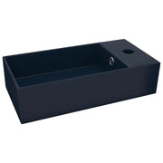 Lavandino con Troppopieno in Ceramica Blu Scuro CFW7879315