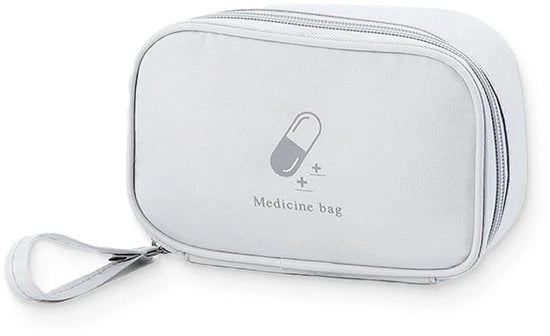 Borsa di Medicinali Acqua-Resistente - Borsa Apotecaria - Borsa di Pronto Soccorso - Compatta - Sostenibile - Borsa di Organizzazione con Taschino