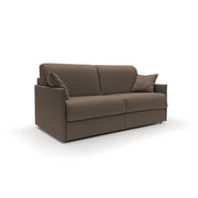 Evans Divano letto matrimoniale in tessuto impermeabile T13 189 cm (mat. 160x197) marrone