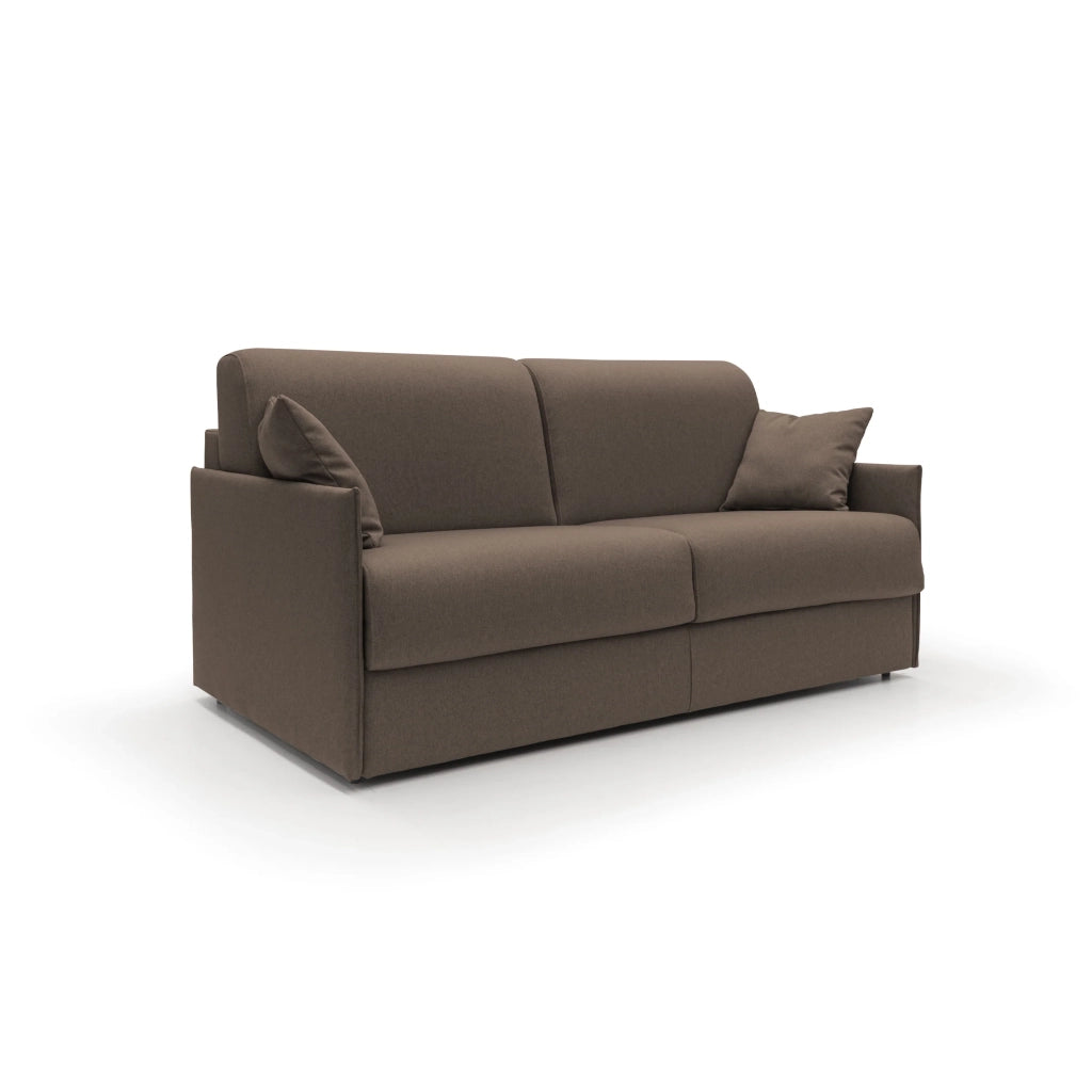 Evans Divano letto matrimoniale in tessuto impermeabile T13 189 cm (mat. 160x197) marrone