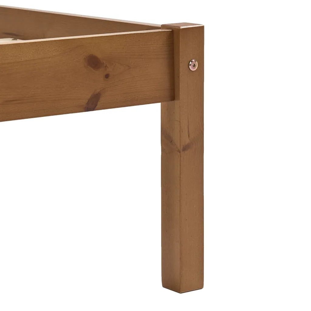 Giroletto senza Materasso-Struttura Letto Ambrato in Legno di Pino 120x200 cm 191413