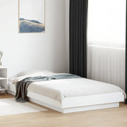Giroletto con Luci LED-Struttura Letto Bianco 90x190 cm in Legno Multistrato 686986