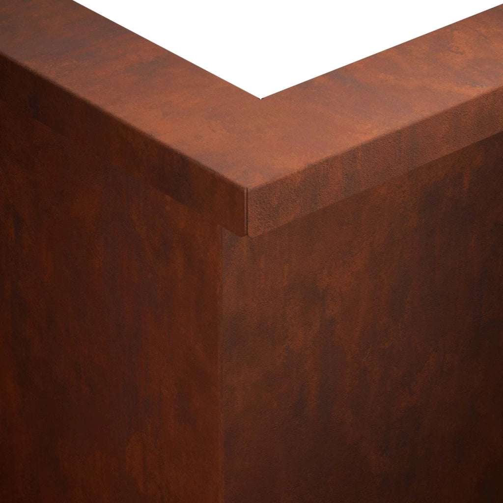 Muro di contenimento 2 pz 50 x 50 x 50 cm Acciaio Corten 8015198