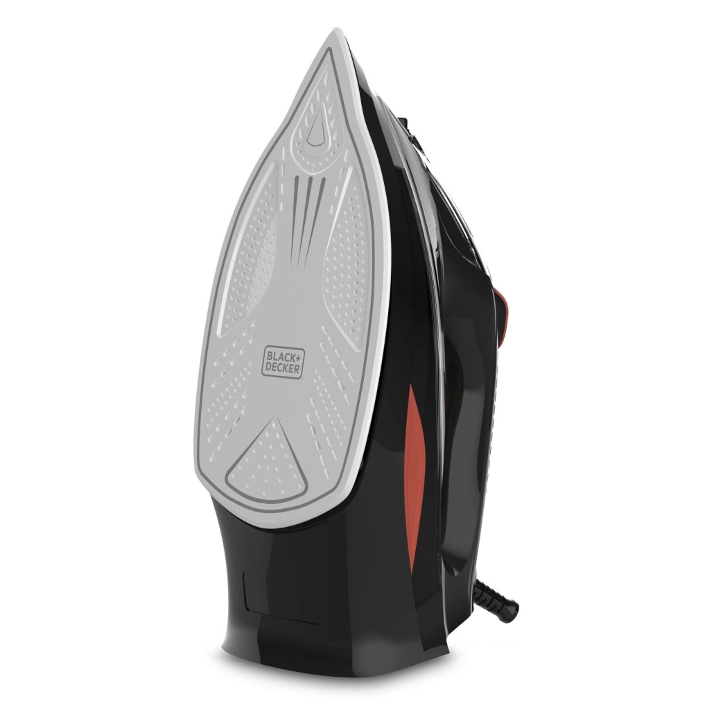 Black & Decker BXIR3000E ferro da stiro Ferro a vapore Ceramica 3000 W Nero, Arancione