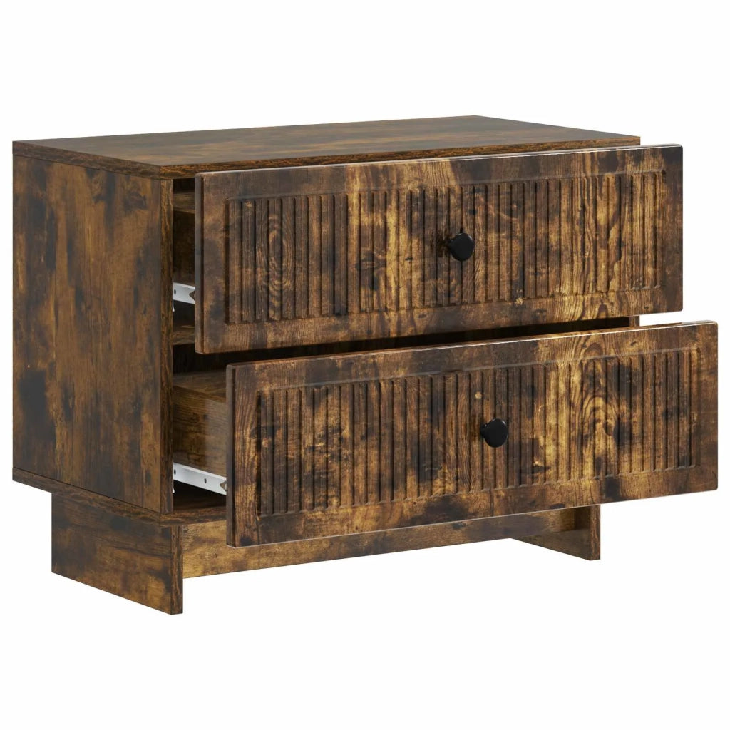 Armadio da Notte Rovere Fumo 62 x 34,5 x 47,5 cm 893860