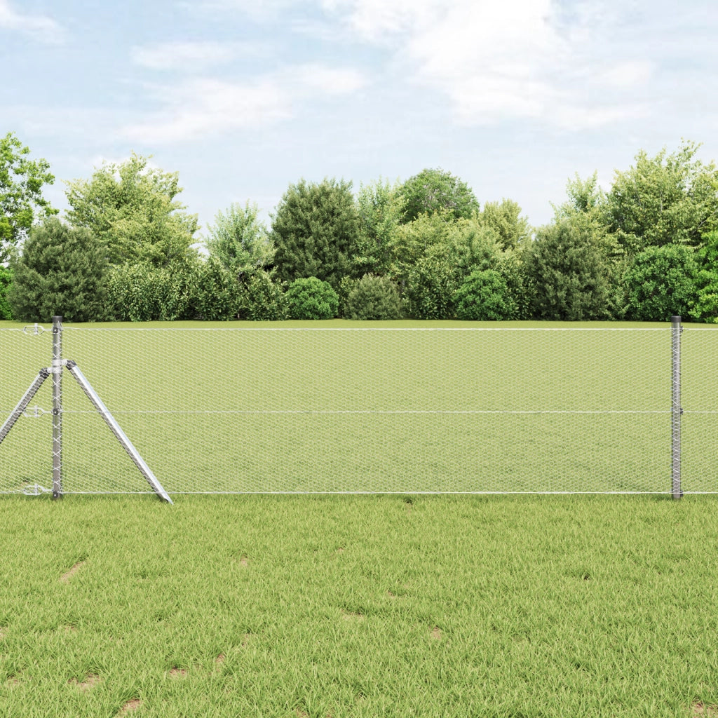 Recinzione esagonale 0,6x10 m in acciaio zincato